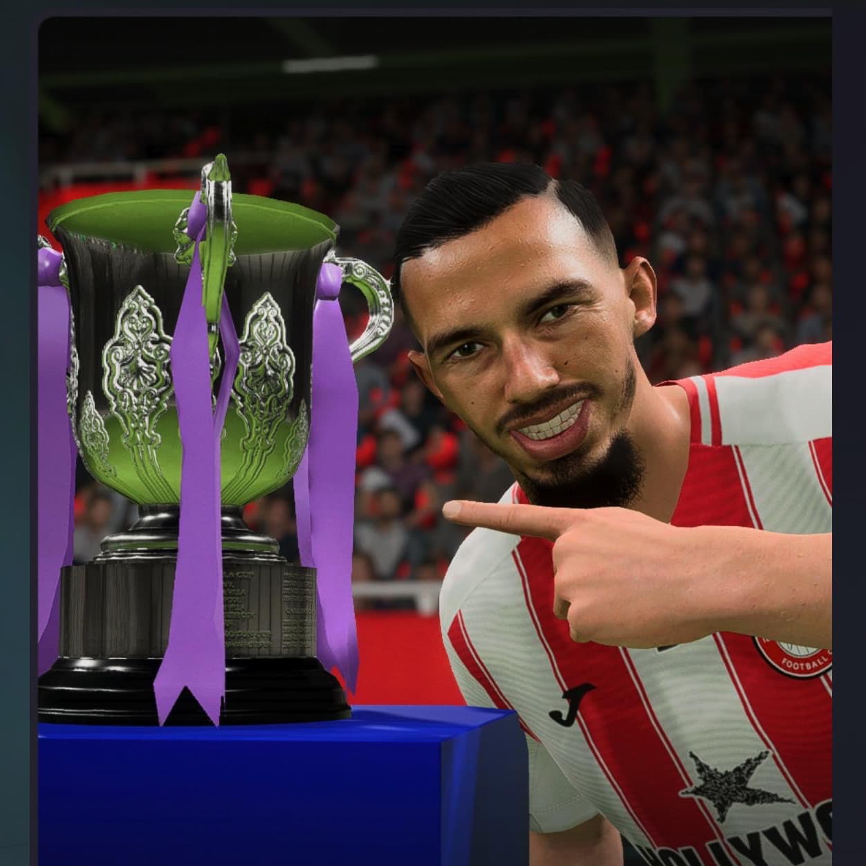 Bom dia, só pra quem é tri campeão da Carabao Cup! Comemora torcedor dos bees, fizemos algo inédito! 🐝⚪️🔴