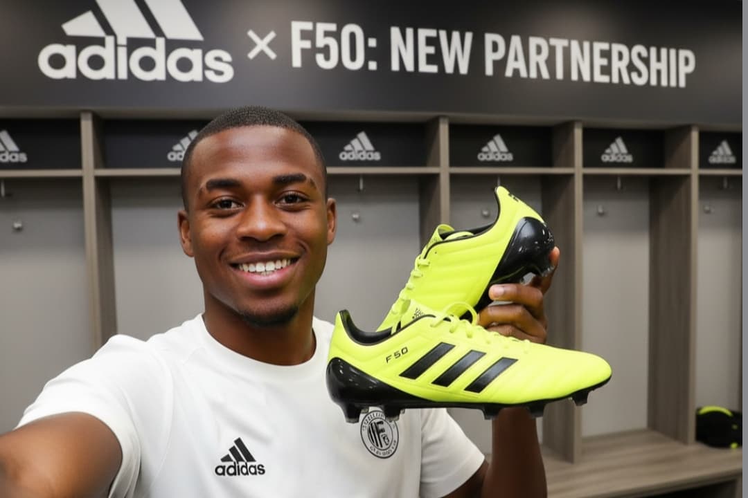 Novo patrocínio. Pra quem jogava com uma chuteira toda aberta haha. #Adidas #AdidasF50
