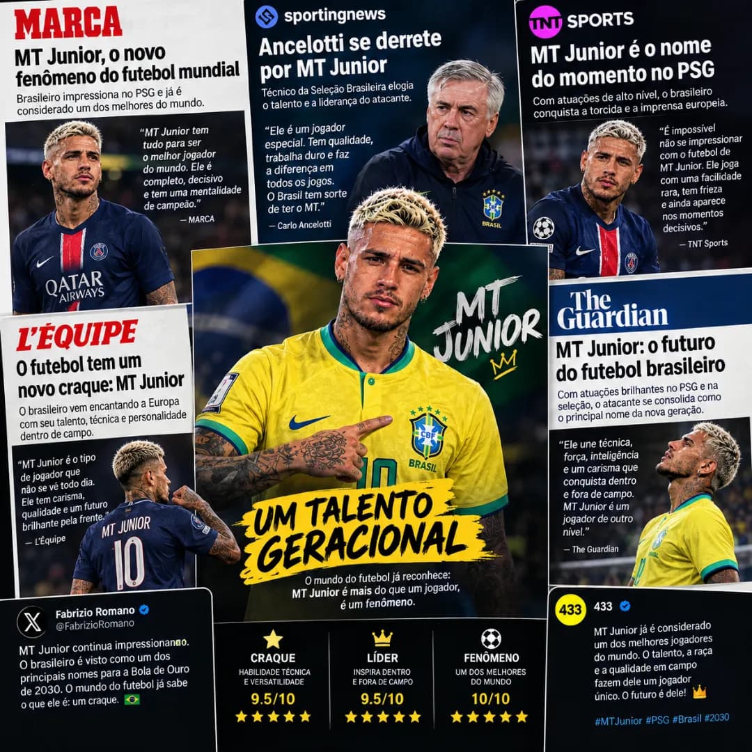 A mídia sabe muito fala mais dele Ancelotti 2030 o hexa e nosso 💚🇧🇷💚🇧🇷⭐⭐⭐⭐⭐⭐