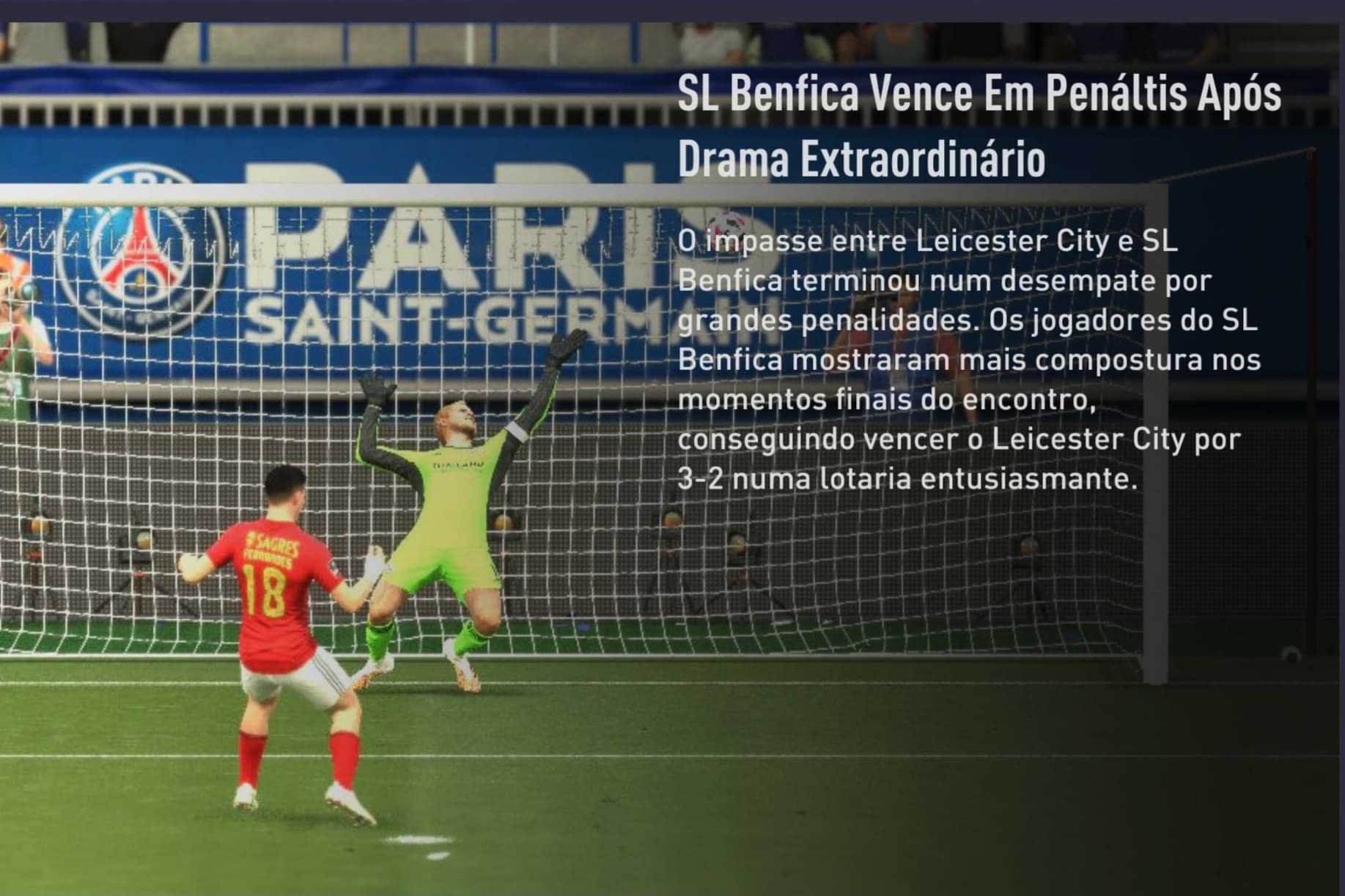 Tiago Fernandes marca o penalti da vitória na final da taça de pre-temporada contra o Leiscester! Temos craque? 🤨🔥🦅