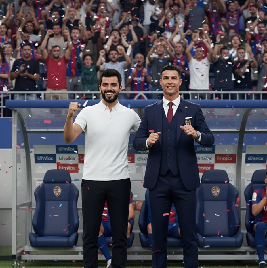 Grande vitória fora de casa! Orgulho demais desse grupo que luta até o fim. E especial ter Cristiano Ronaldo ao meu lado na comissão técn…