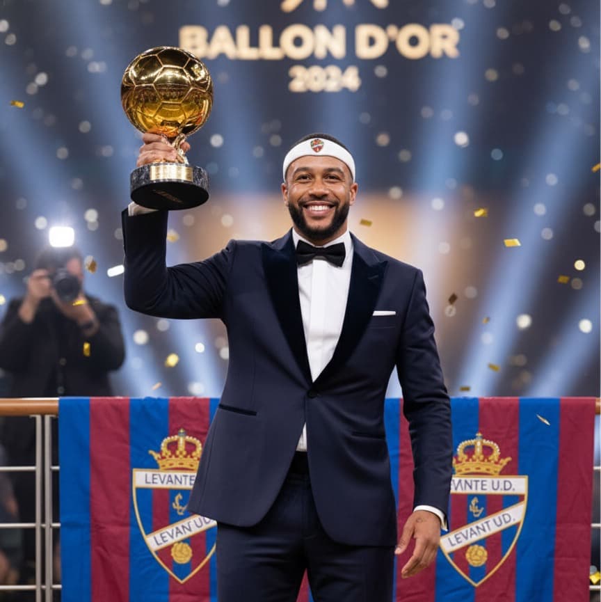 Memphis Depay é Bola de Ouro! 39 gols, 19 assistências, campeão da Champions e da Copa do Mundo! ÍDOLO eterno do Levante! Ele colocou o c…