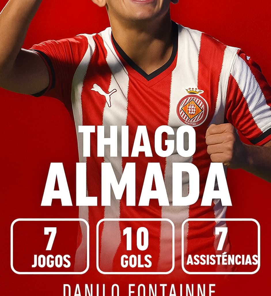 O craque está fazendo jus ao seu valor de contratação mais cara da história do Girona! Almada €22.200.000