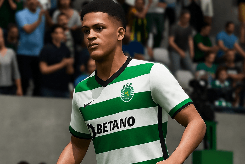 Nicollas Ferreira estreia pelo Sporting CP aos 63 min do 2 tempo com o placar porto 1×0 Sporting, vamos ver oque vai acontecer
