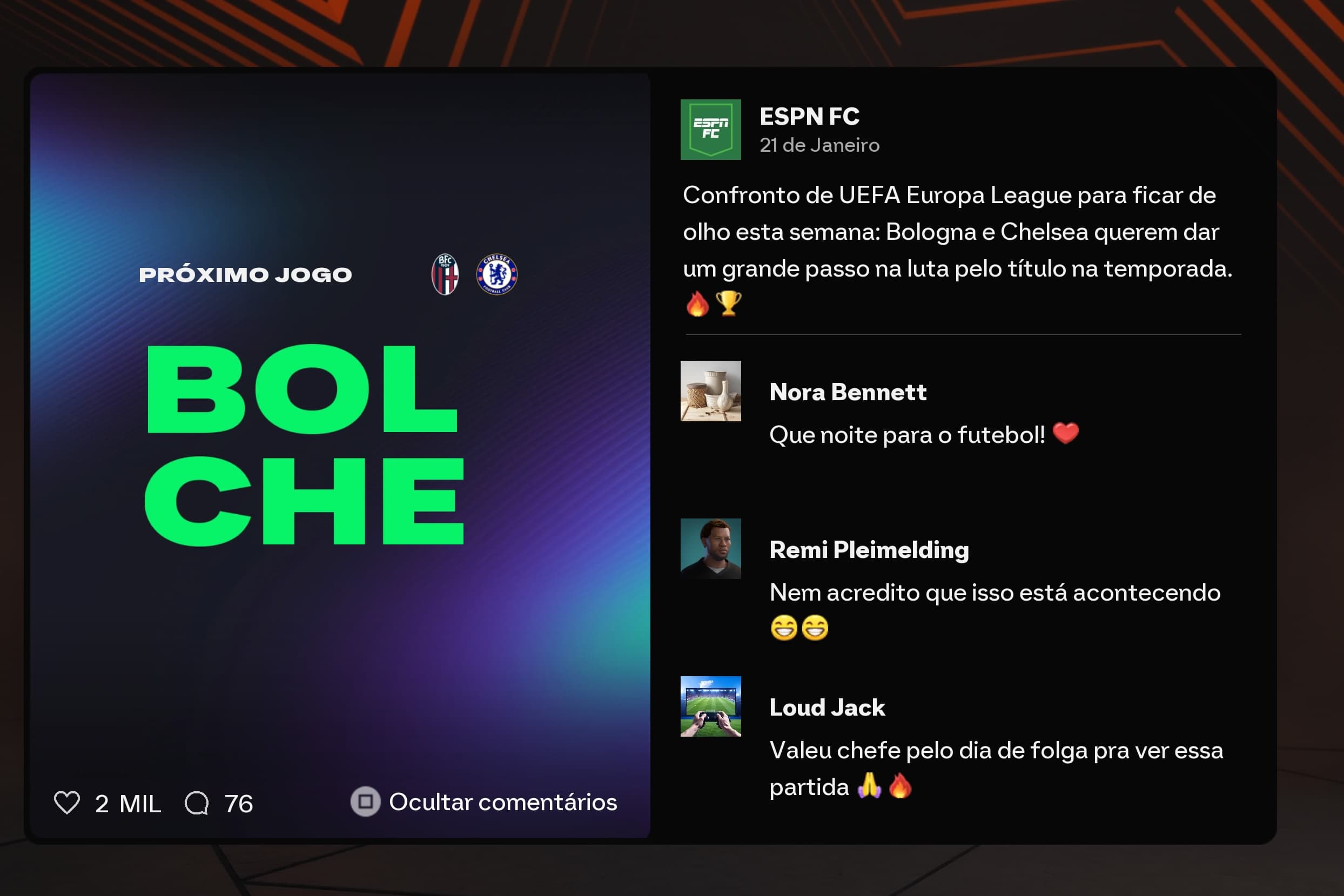 Jogo importantíssimo pra carimbar nossa vaga no mata mata, vamo Blues 💙