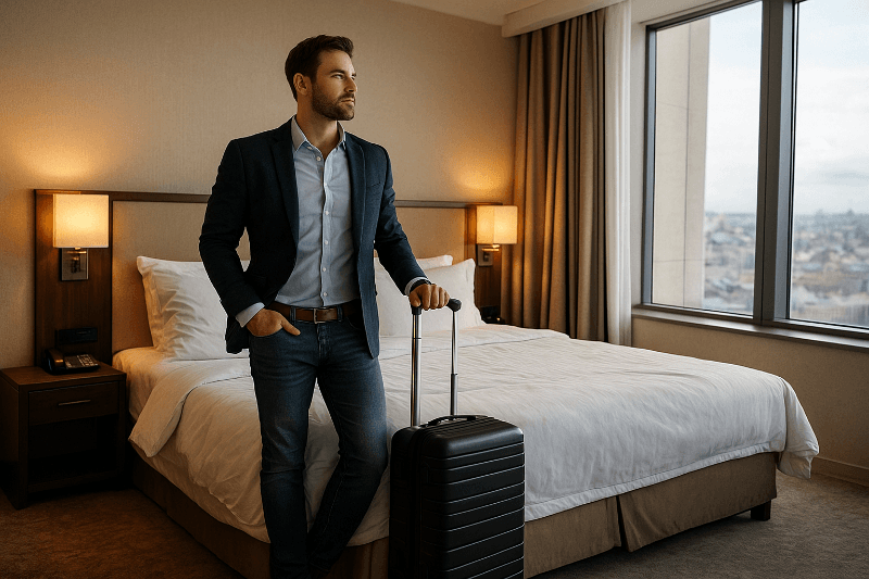 Acabei de chegar a o hotel em Londres para jogar a champions legue