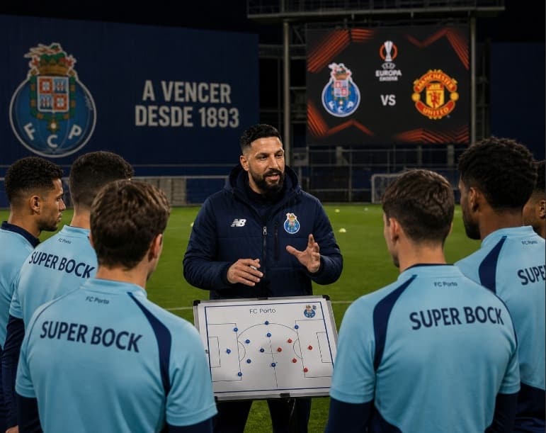 NOITE EUROPEIA À PORTA! 🐉🔥 Foco total na estratégia para receber o Manchester United. No Dragão, a nossa voz e a nossa raça comandam. …
