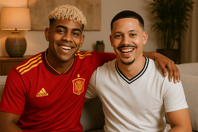 Resenhado com ele antes da final da copa del rey