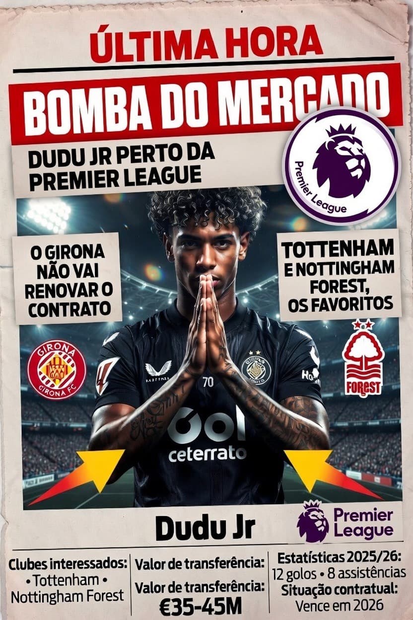 GIRONA N VAI RENOVAR COM DUDU JR! Após lesão no tornozelo Dudu jr ficará de fora 4 meses e Girona já se pronunciou encerrando o contrato …