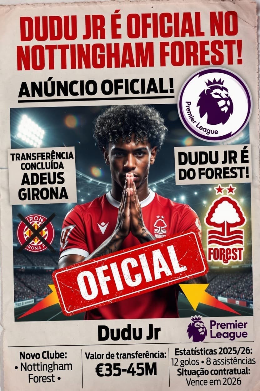 TA FEITO! Dudu Jr é o mais recente Avançado do Nottingham! Na nova época após lesão será que ele vai conseguir voltar ao auge!