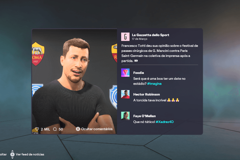 Mesmo com o resultado adverso, Totti aproveita o aprendizado e prospecta os próximos passos para a temporada 26/27. #ForzaRoma 🐺🔴🟠
