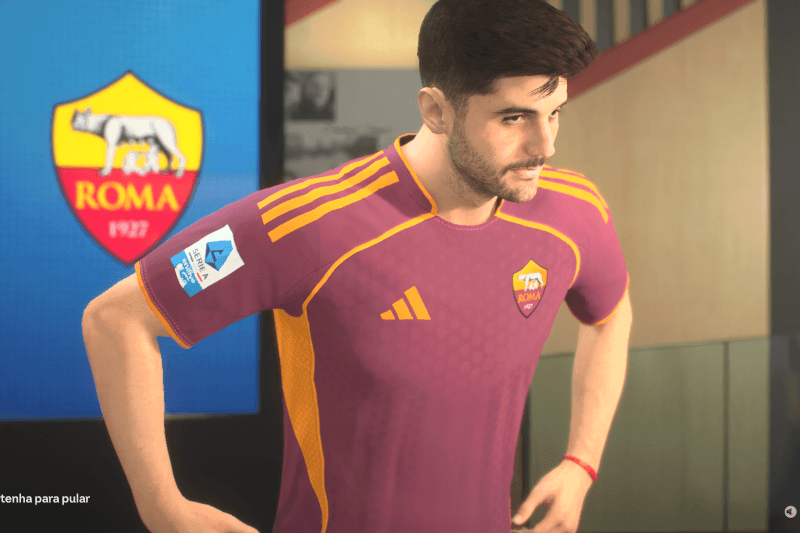 Felicidade em chegar e defender essas cores! Vamos fazer história! #ForzaRoma