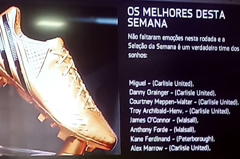 Primeira vez do Miguel no os melhores da semana