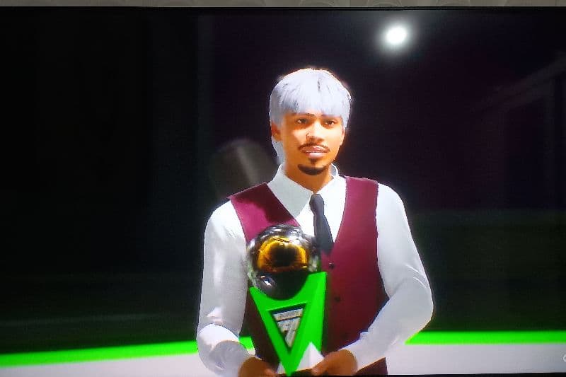 Vim aqui agradecer a todos e a Deus por ter ganhado o título de melhor jogador da temporada!