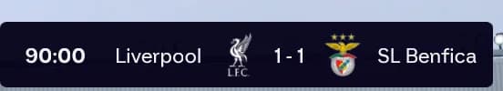 Empate primeiro jogo da Champions