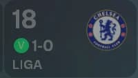 Vencemos contra o Chelsea 1 gol meu