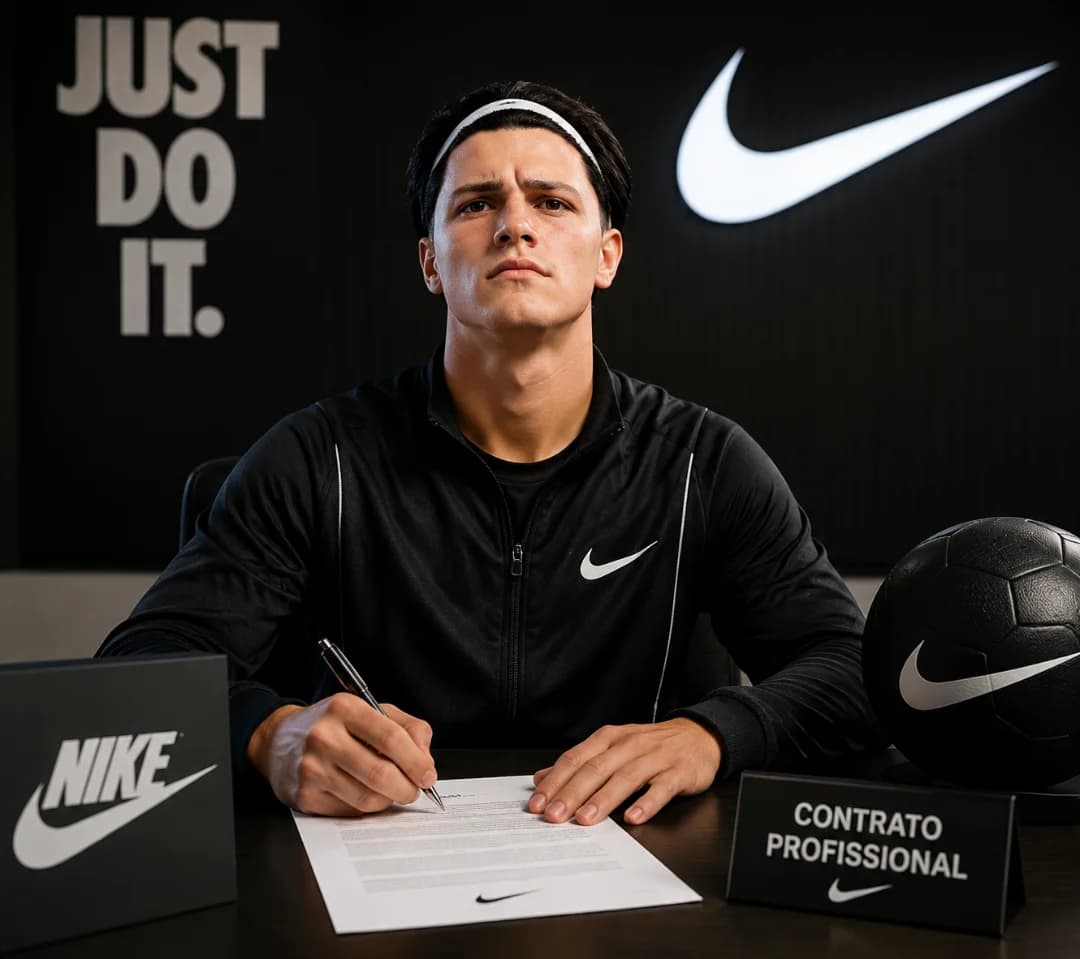 É oficial. ✍🏽🖤🤍 Muito feliz em anunciar que agora faço parte da família Nike. É uma honra representar uma das maiores marcas do esport…