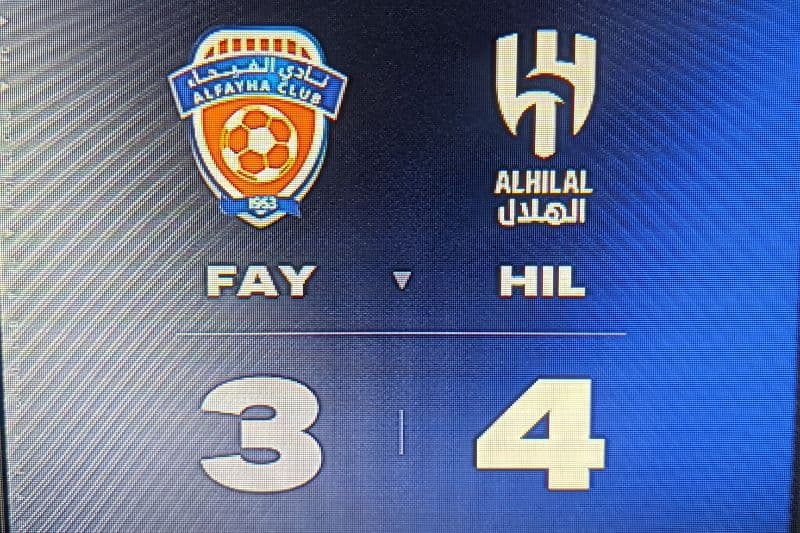 ótima vitória de alhilal, contando 2 gols de Paiva almeida e 1 assistência