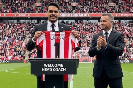 Hoje começo minha jornada no Sunderland como treinador. Com um objetivo principal: Se manter na Premier League na 2024/2025!