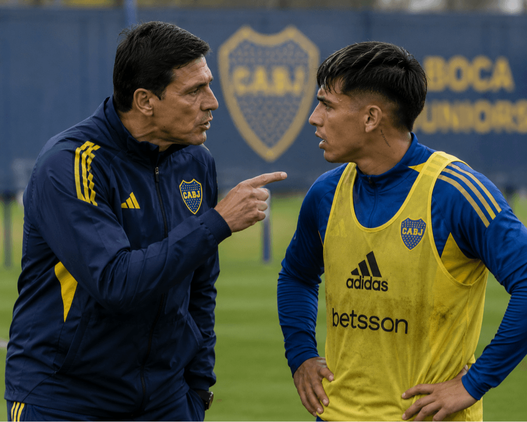 CRISE NO BOCA?! Fontes afirmam que há um tempo a relação entre o técnico Javier Zanetti e o jovem jogador Exequiel Zebbalos não anda nada…