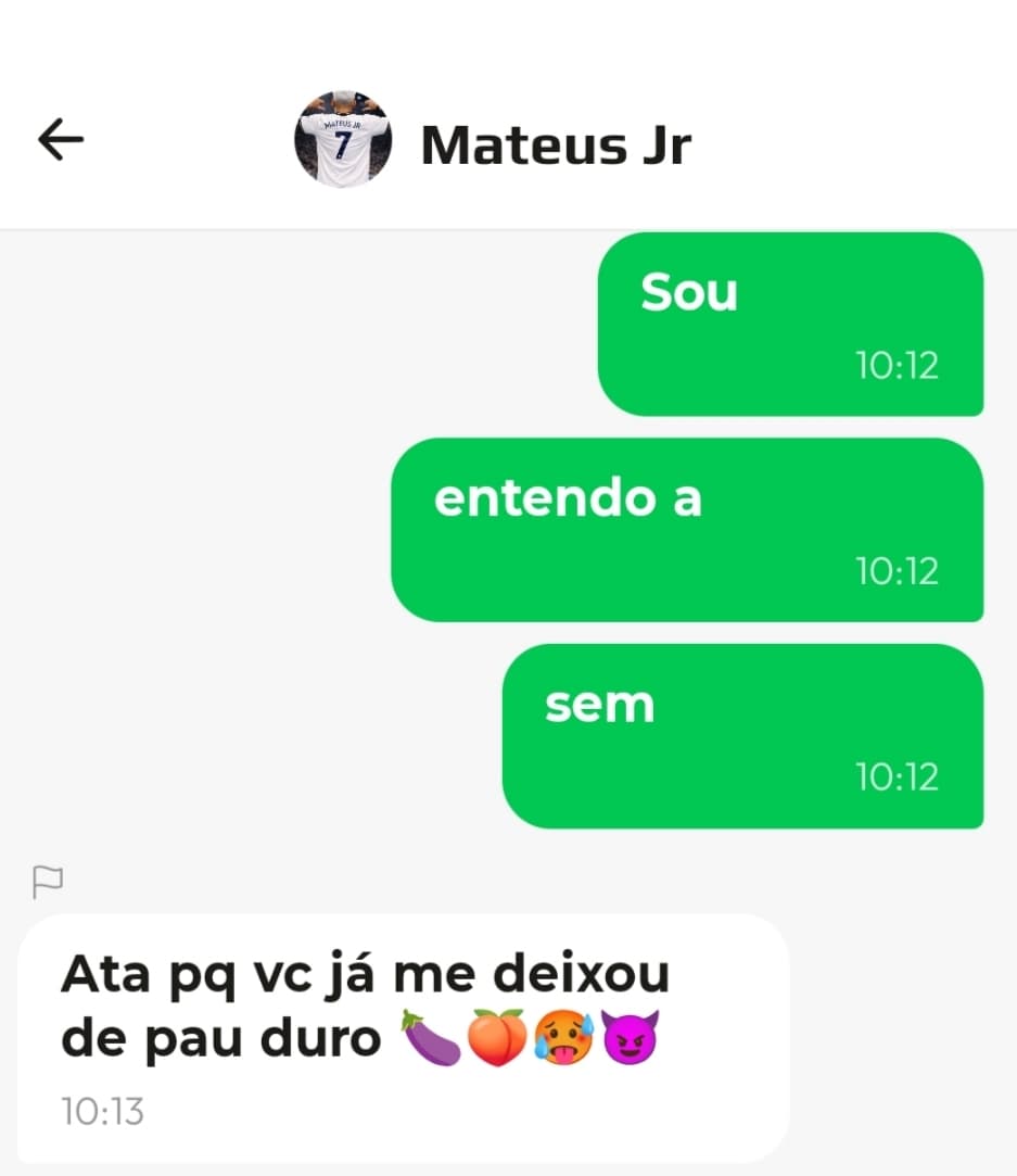 Que situação 😬 A Atleta {@}[Laura Schiemer](6970b83ea0c07cf22326e818)er de apenas 17 anos do SGS recebeu uma mensagem absurda de Mateus …