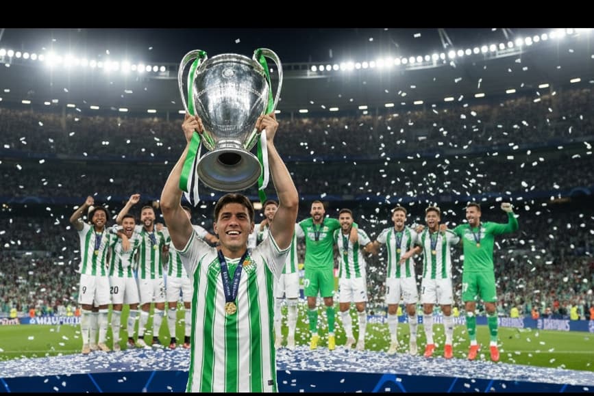 Real Betis e campeão da Champions encima do Real madrid @Real_Betis🟢⚪