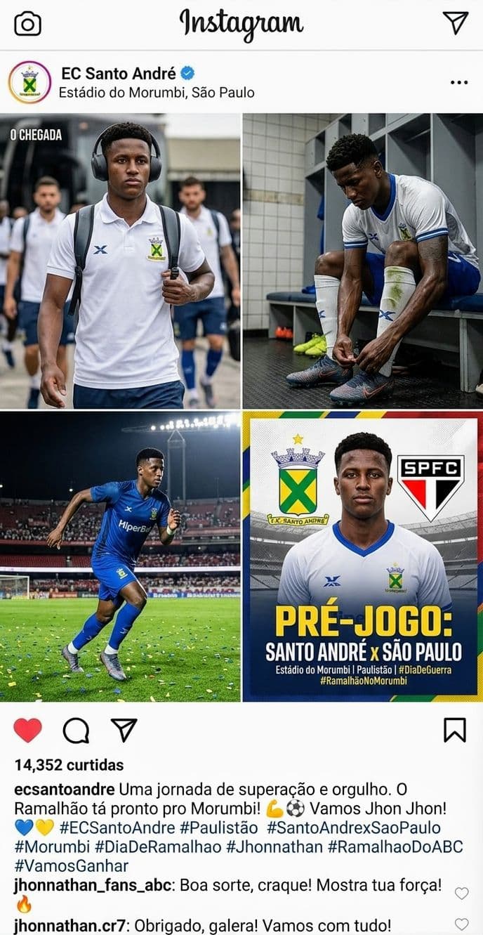 Jogo grande! São Paulo x Santo André pelo campeonato paulista sicredi