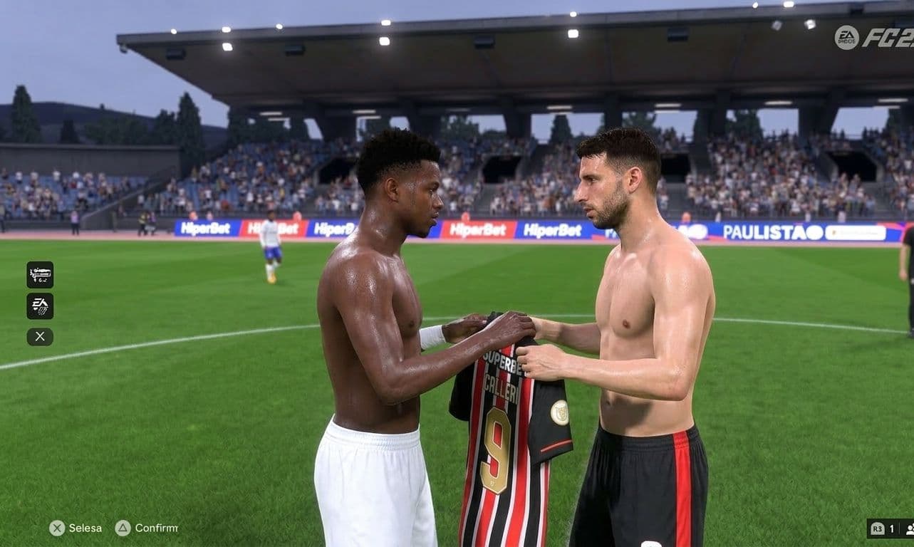 Pós jogo ! São Paulo levou a melhor pelo paulistão Sicredi, 5x1 contra o santo André 👀. mas jhonnathan realizou o sonho de enfrentar seu…