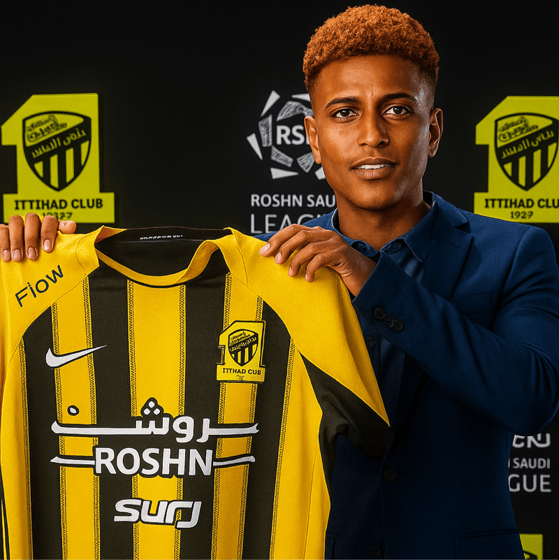 Today, June 30th, I'm signing my contract with the Al Ittihad first team. I'm very happy and very excited for the future! 💛🖤💛