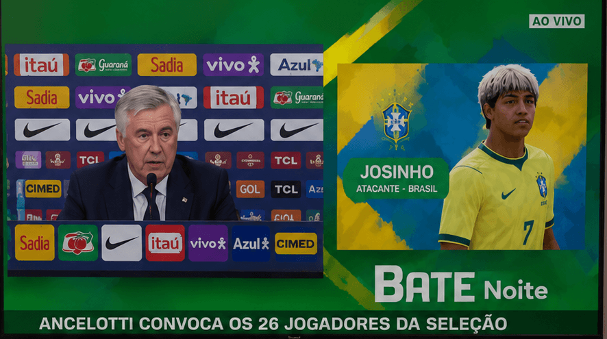 Nesta tarde do dia 18, o atacante Josinho do Real Betis, foi convocado pela a seleção brasileira e irá jogar a Copa do Mundo