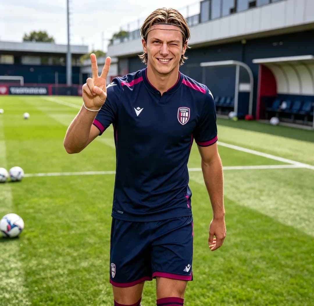 Primero entrenamiento con el Cagliari🇦🇷⭐