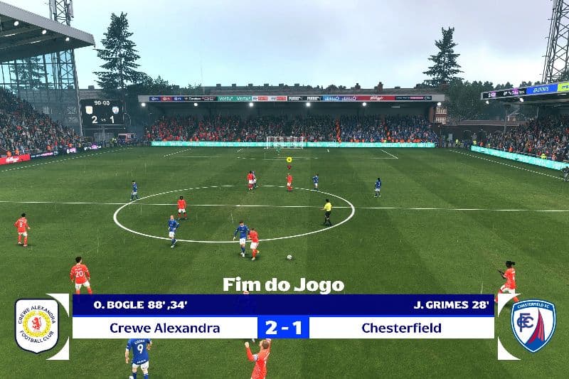 Primeira assistência no profissional,com a camisa do {@}[Crewe Alexandra FC](68bd9f3ca9cf55f7f9892525) , logo sairá o meu primeiro gol...…