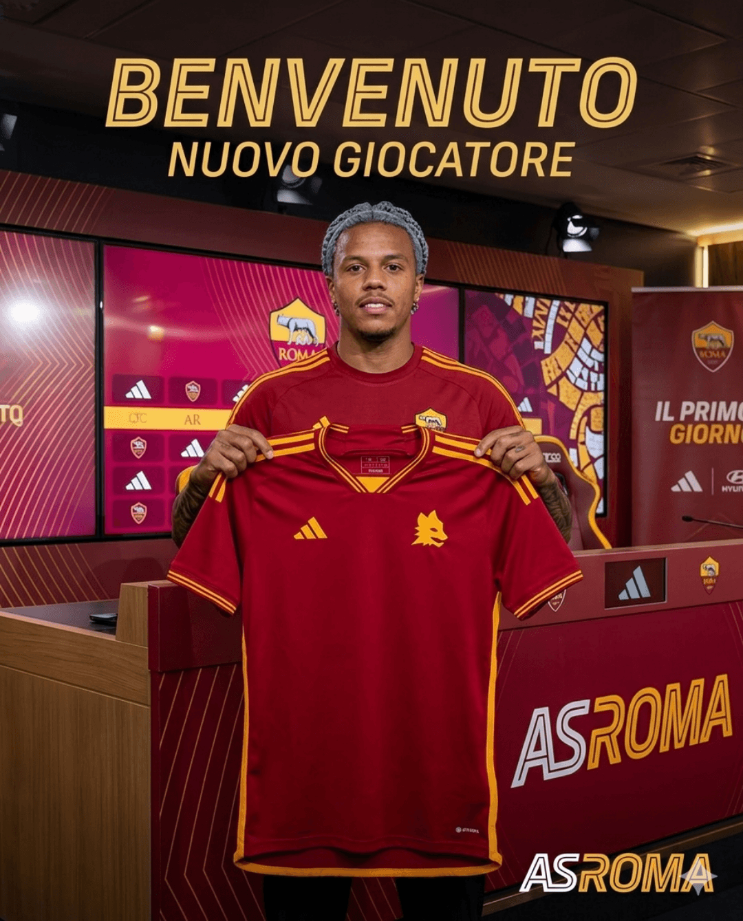 Agora sou Roma! 🟡🔴 É com muito orgulho que inicio um novo capítulo da minha carreira na AS Roma. Chego motivado e pronto para dar o meu…