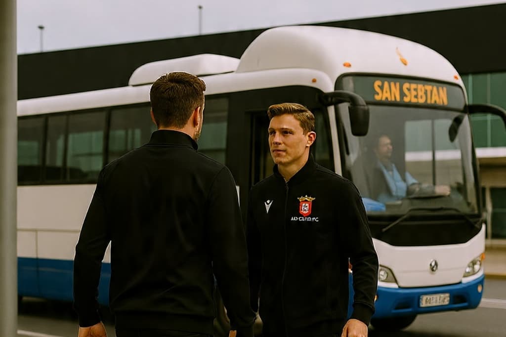 Já prontos para o primeiro jogo do ano, em San Sebastian contra a Real Sociedad.