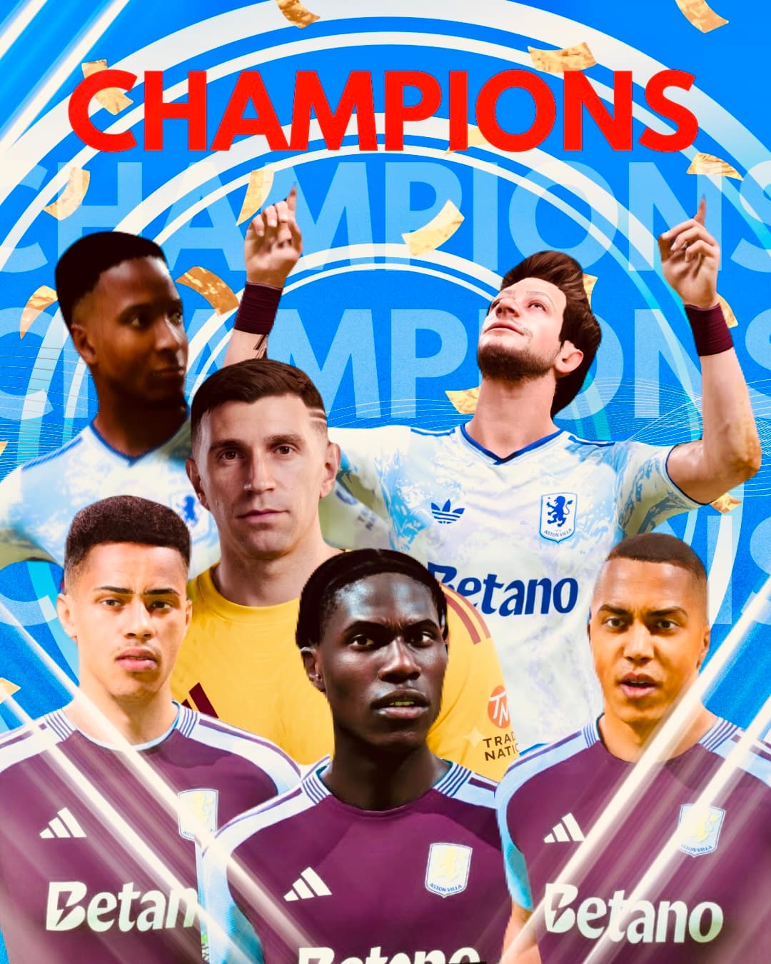 OS CAMPEÕES DA CARABAU CUP! Aston Villa levou a melhor contra o Chelsea na final.