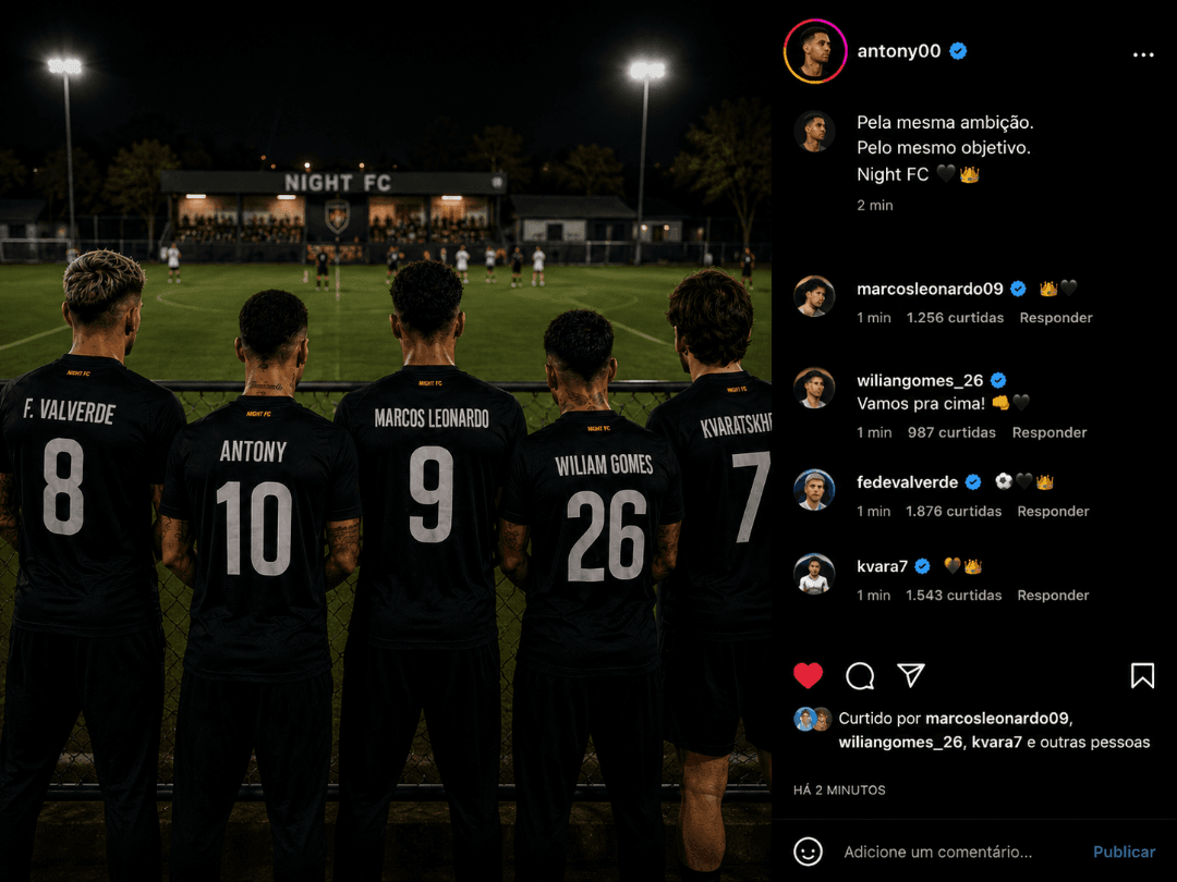 Antony posta imagens das nossas estrelas vendo o jogo da base! E eles ja disseram que estao vindo joias da base em 👀✨️🔥