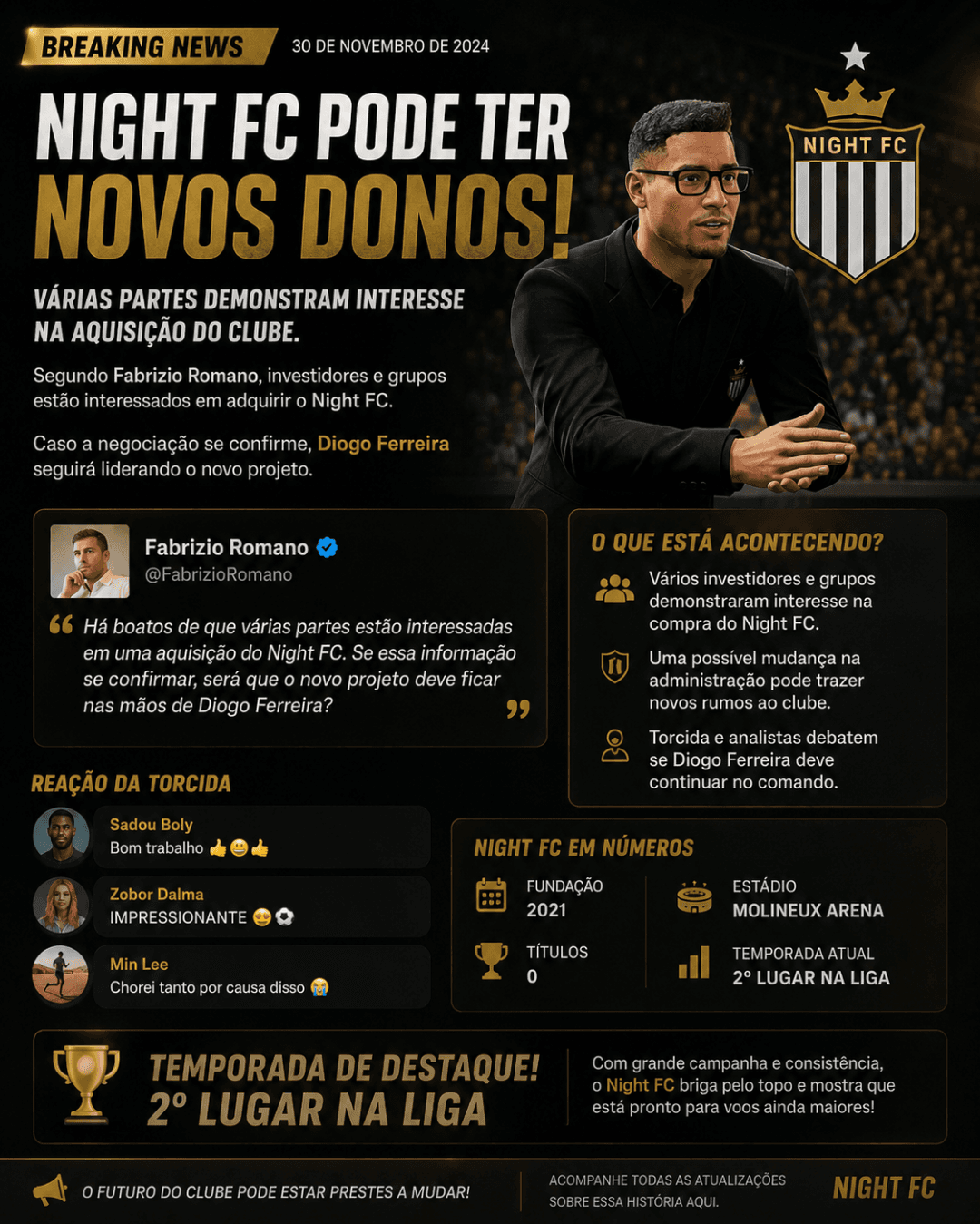 Que notícia pra pra torcida 🔥✨️