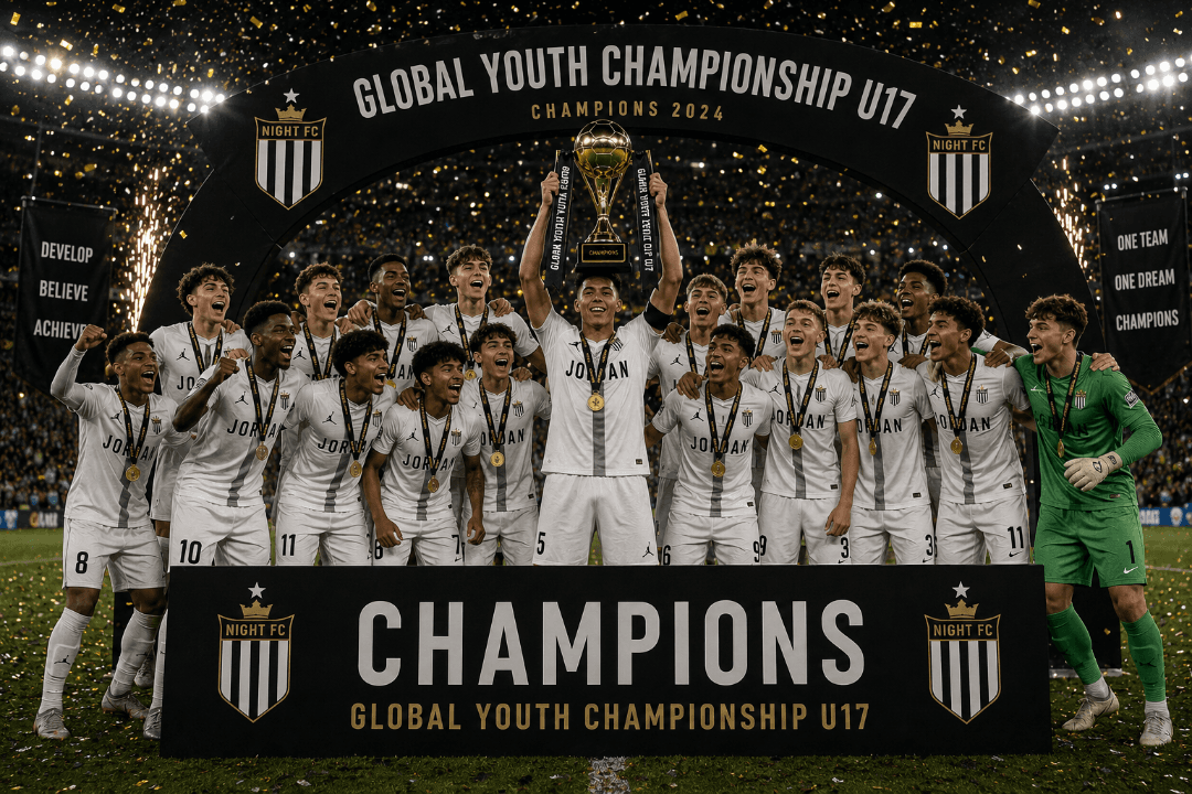 A base vem forte! Os jovens do club vence o primeiro campeonato do Night FC!! ✨️🔥⏳️