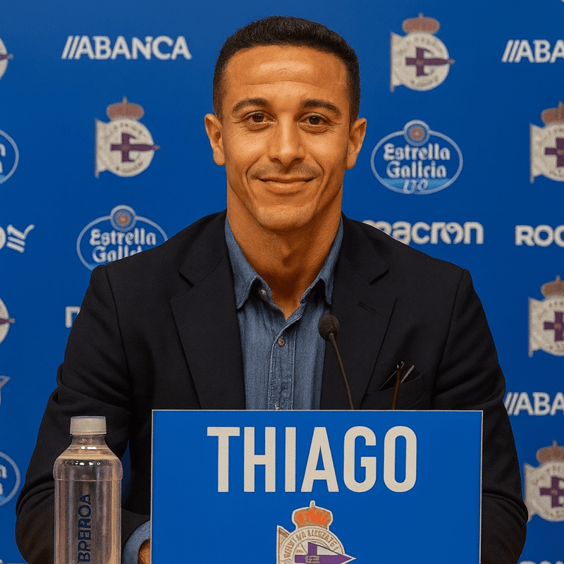 Thiago Alcântara é apresentado como o novo treinador do Deportivo La Coruña para a temporada de 2025/2026. O jovem treinador assuma a fun…