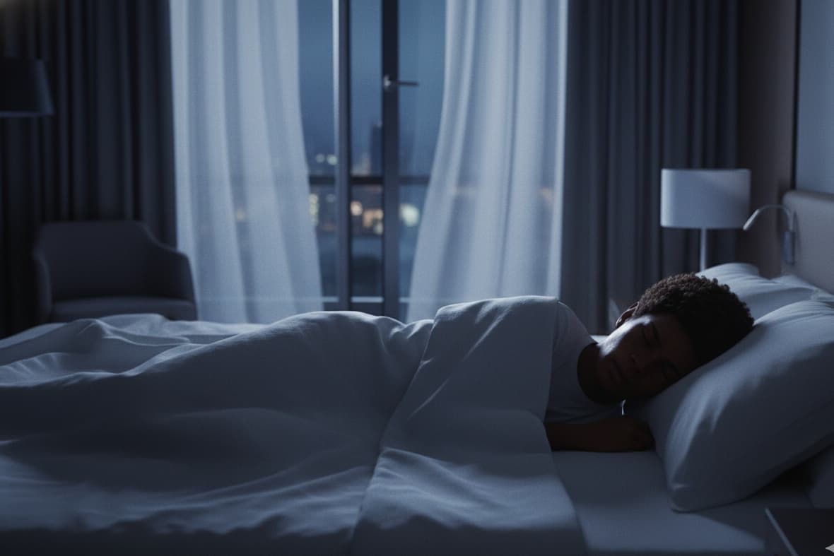 Noite, hotel silencioso, luz fria entrando pela janela aberta. Um momento de pausa antes do próximo desafio. O modo carreira continua, de…