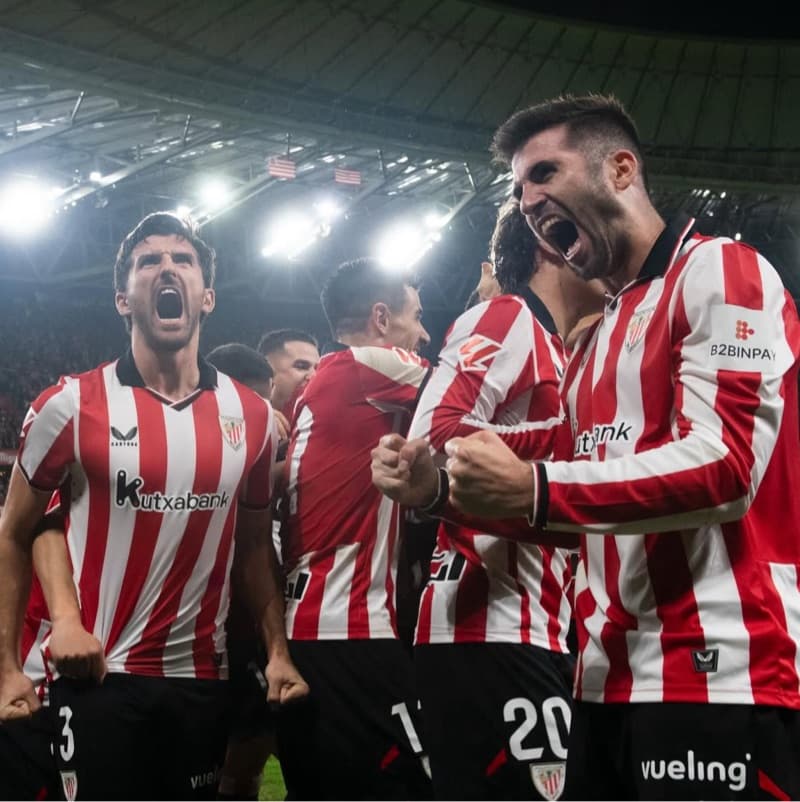 🔴⚪ MAIS UMA NOITE GIGANTE EM SAN MAMÉS! 🏟️🔥 Vitória por 2x0 com autoridade, intensidade e o rugido dos Leões ecoando pela Europa! 🦁⚽ …