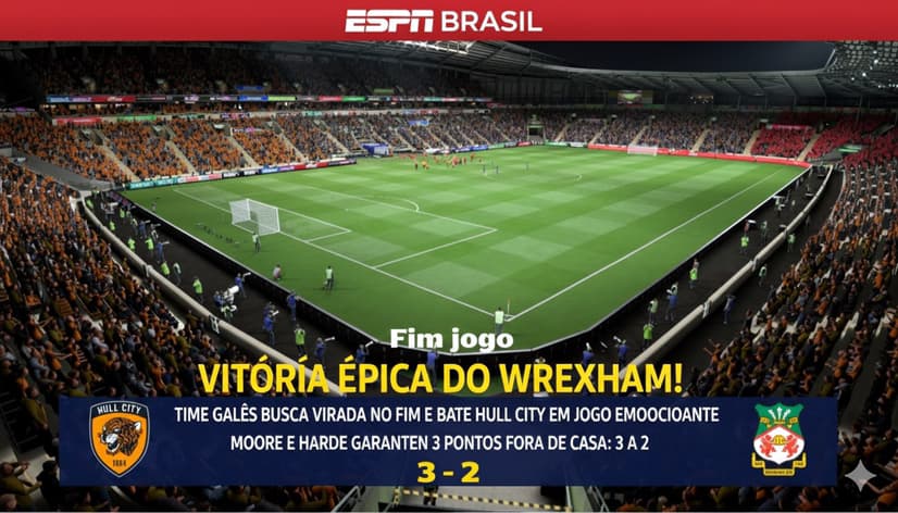 Que vitória! Uma batalha épica. Hull City nos testou, mas a garra dos rapazes e os gols de Moore e Hardie garantiram 3 pontos vitais. Ess…