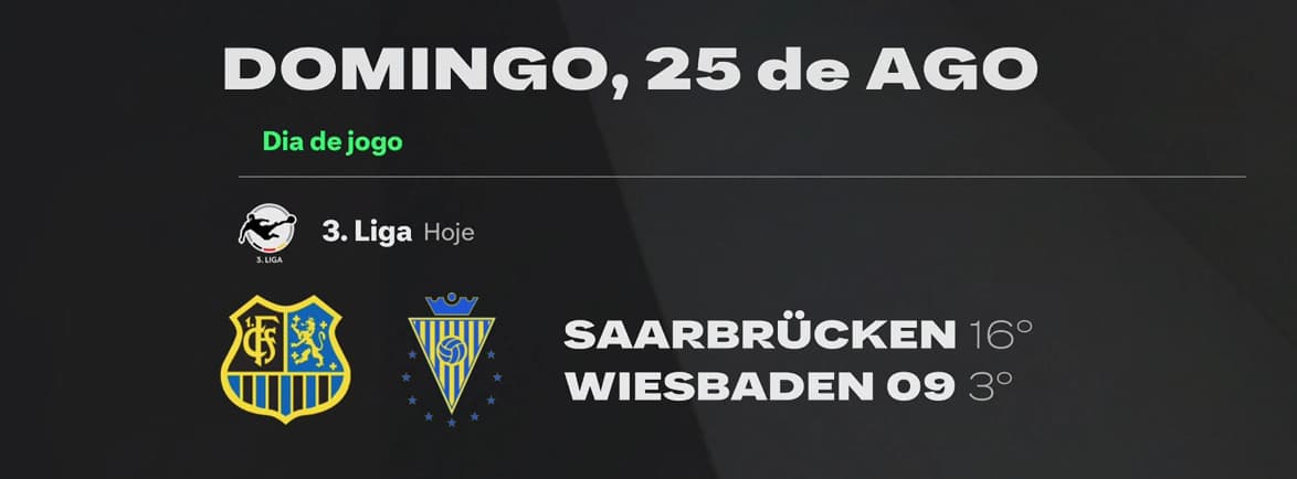 É dia de jogo ! 🔥🔥🔥 Temos uma partida fora de casa diante do Saarbrücken!