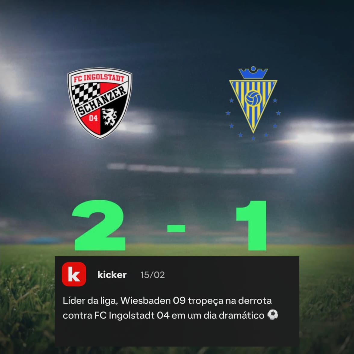 "Final de campeonato se aproximando , não podemos errar assim se quisermos ser campeões e garantir o acesso para a 2. Bundesliga!" - Amar…