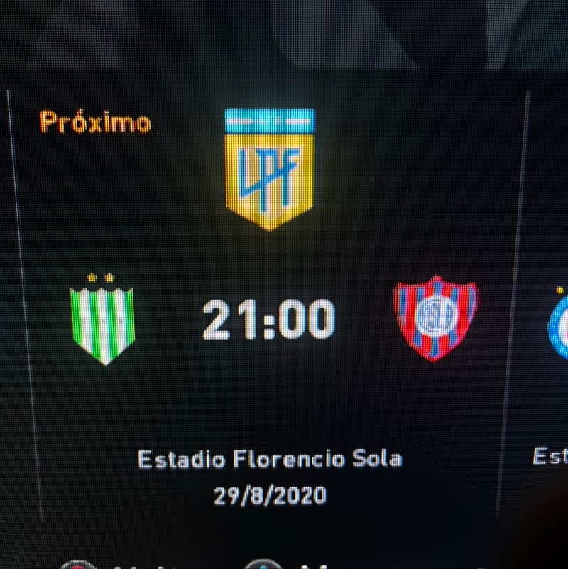 Próxima partida, Mateo no banco.