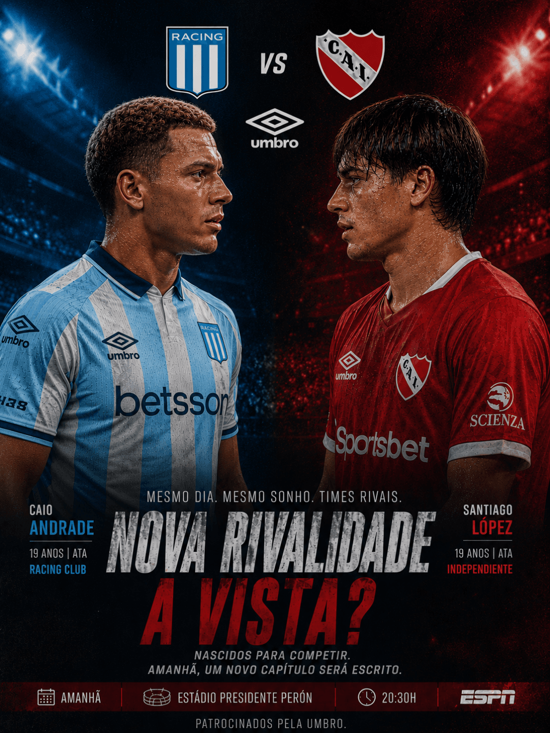 Nova rivalidade ⚽🔥? Caio Andrade e Santiago López?