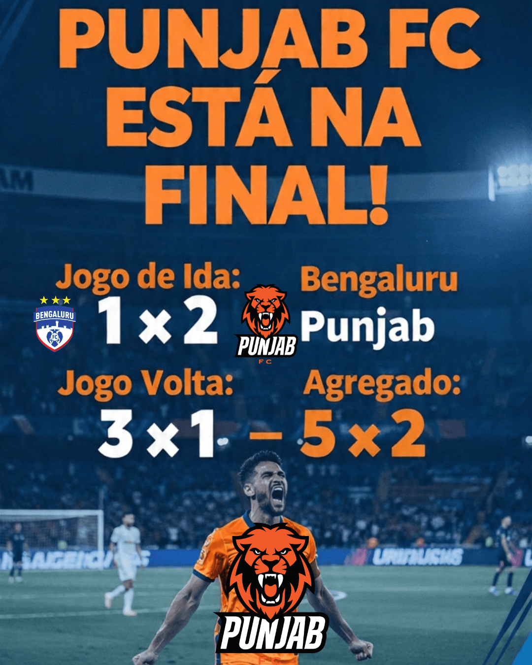 ✨Punjab clássica do para final✨ Após as vitórias nos dois jogos, Punjab se classica para final destaques para, Sagolsem e Jamal Lowe que …