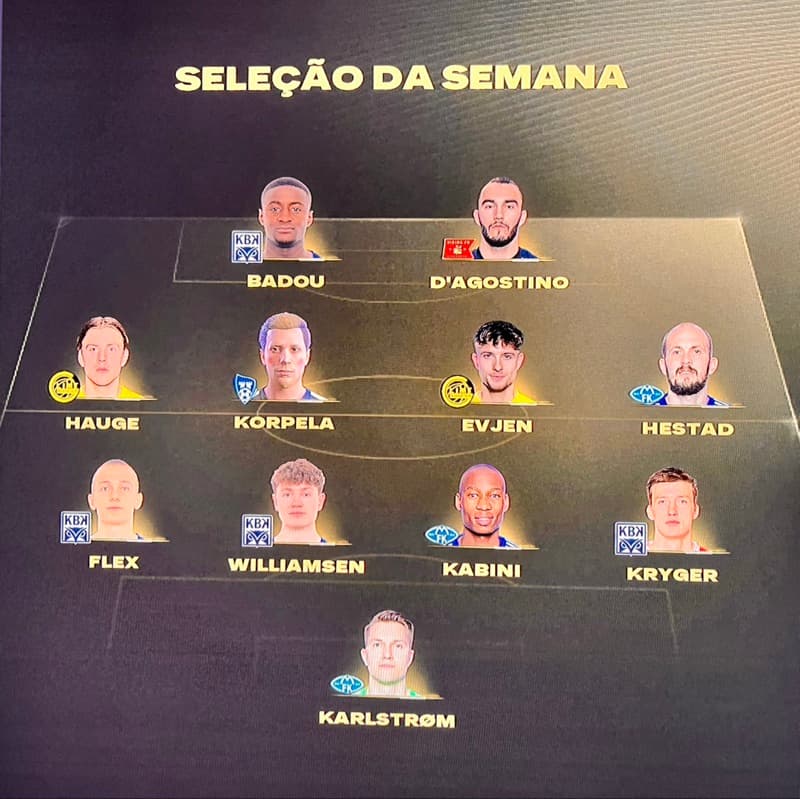 Estive presente na seleção da semana. Fico feliz pelo prêmio. Infelizmente, o resultado coletivo não está sendo o esperado, mas iremos da…