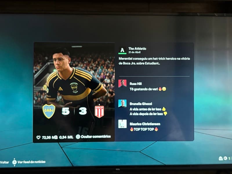 O boca Júnior vence seu rival em uma partida Difícil no início do jogo 💙💛e mantenhe a liderança do campeonato argentino 🇦🇷
