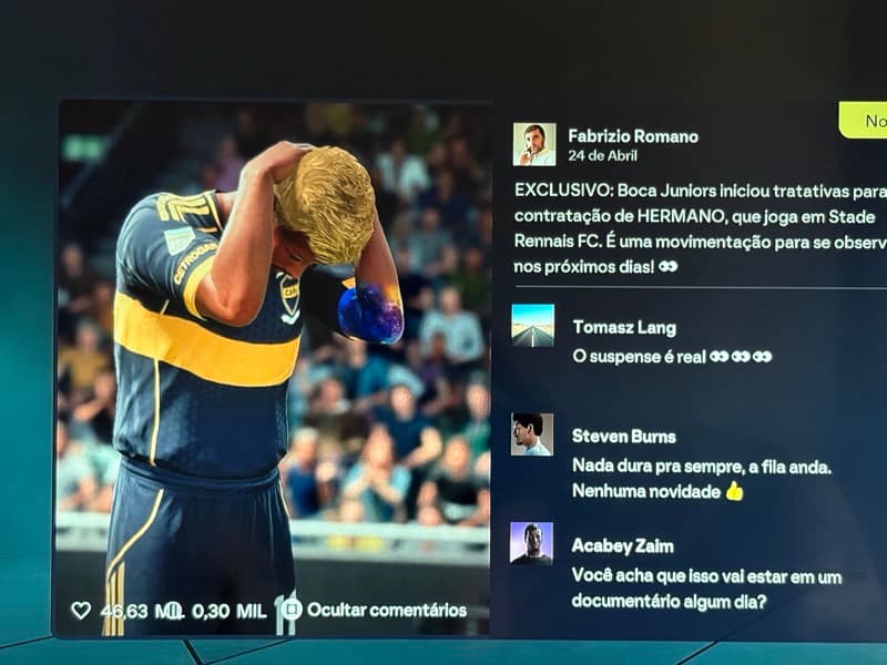 Boca Júniors liga sinal de alerta caso os clubes mande proposta pra Carllyson Hermano fonte:( Fabrício Romano )